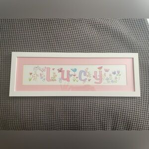 LUCY framed print - great for kids room or nursery